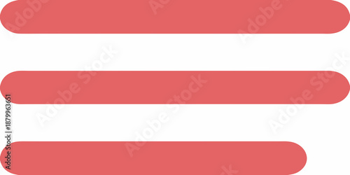 Free Download Three horizontal red rectangles arranged on a plain white background - GFXLoad