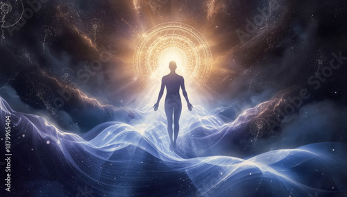 The journey of the soul in meditation. Moving through unseen realms and dimensions.