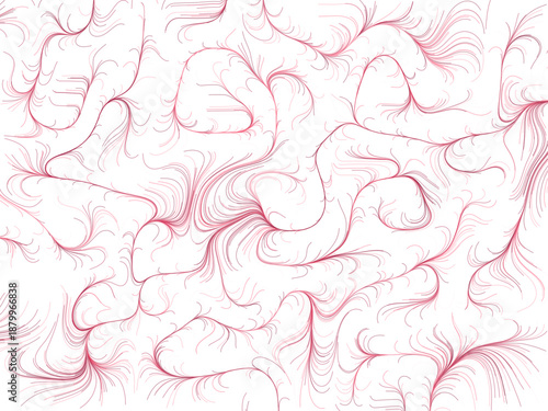 Abstract Slick Flow - Berry Smoothie Forest Isolated Object	