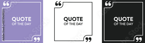 Quote frames with inspirational text displayed prominently in a clean typographic layout