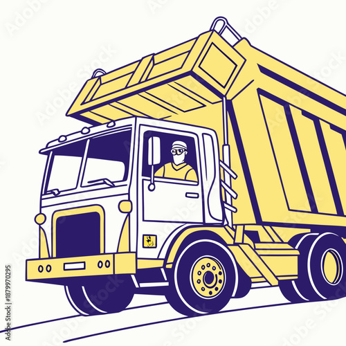 Construction dump truck