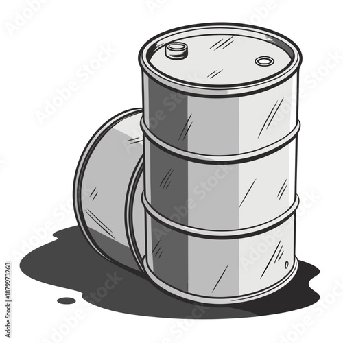 Stack of oil barrels