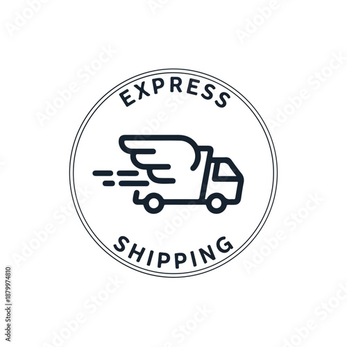 Express Shipping Vehicle Icon
