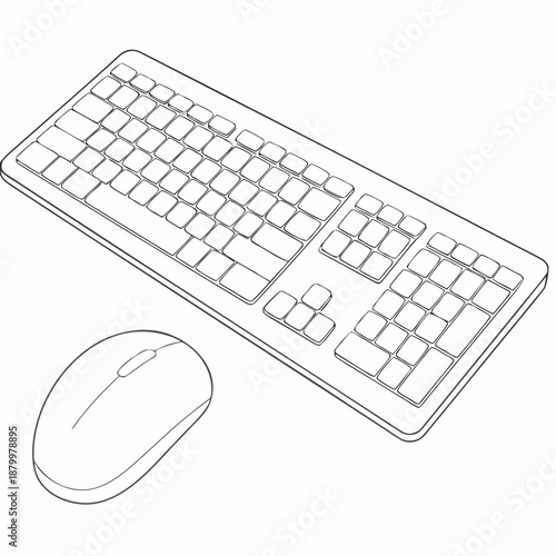 Wireless keyboard and mouse set