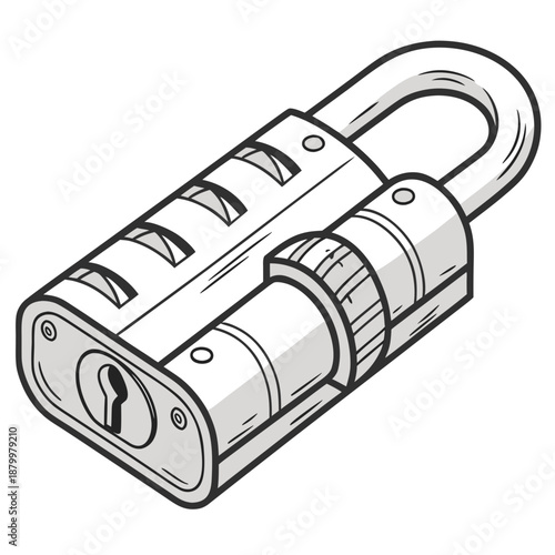 Combined lock illustration