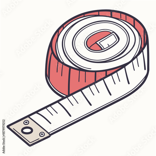 Measuring tape illustration