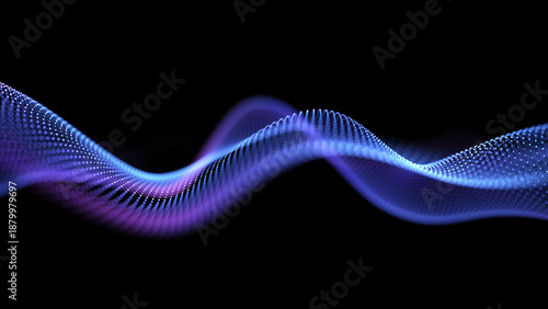 Abstract particle flow background elegant waves bright blue pink purple glow effect digital waveform screensaver futuristic neon lines soft shine cyber aesthetic luminous motion tech design