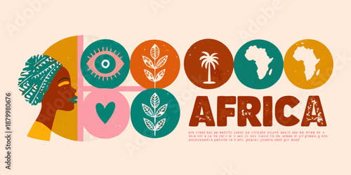 Celebrating african heritage vibrant illustrations of culture nature and identity