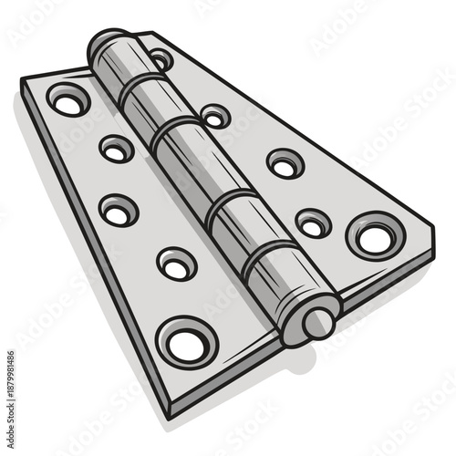 Door hinge illustration