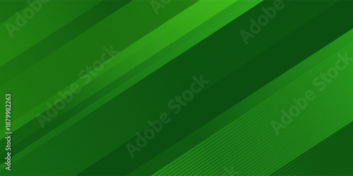 MAbstract green sporty background template vector with shiny lines and lights. Green background with strong pattern