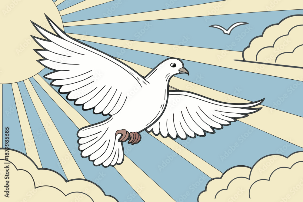 Obraz premium dove and peace
