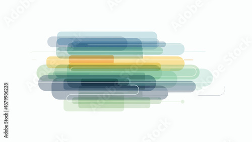 Abstract Colorful Horizontal Stripes Background.
