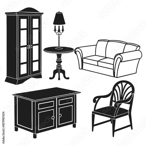 Classic living room furniture set