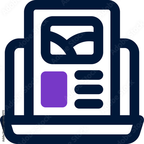 blog duotone icon. Sleek and modern vector icon for websites, mobile apps, marketing materials, and corporate design. Fully scalable and ready to use.