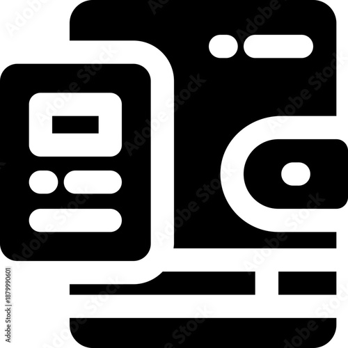 agenda glyph icon. Strong and solid vector icon for websites, mobile interfaces, presentations, and visual branding. High quality and easy to edit.