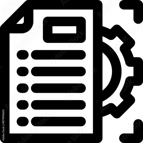 project management line icon. Clean and minimalist vector icon for websites, mobile apps, presentations, and logos. Fully scalable and customizable for any project.