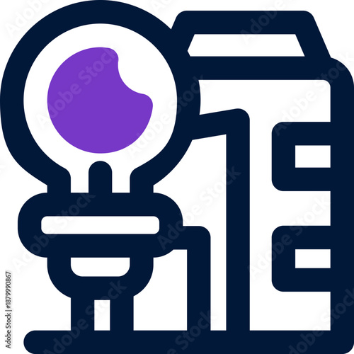 idea duotone icon. Sleek and modern vector icon for websites, mobile apps, marketing materials, and corporate design. Fully scalable and ready to use.