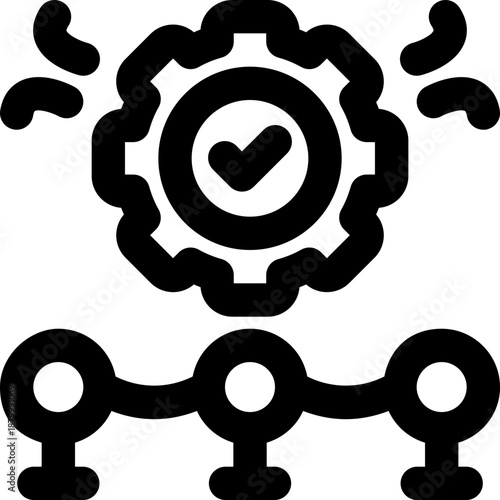 efficiency line icon. Clean and minimalist vector icon for websites, mobile apps, presentations, and logos. Fully scalable and customizable for any project.