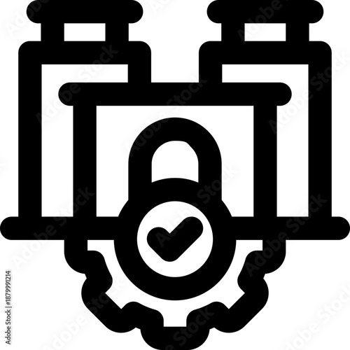 corporate management line icon. Clean and minimalist vector icon for websites, mobile apps, presentations, and logos. Fully scalable and customizable for any project.