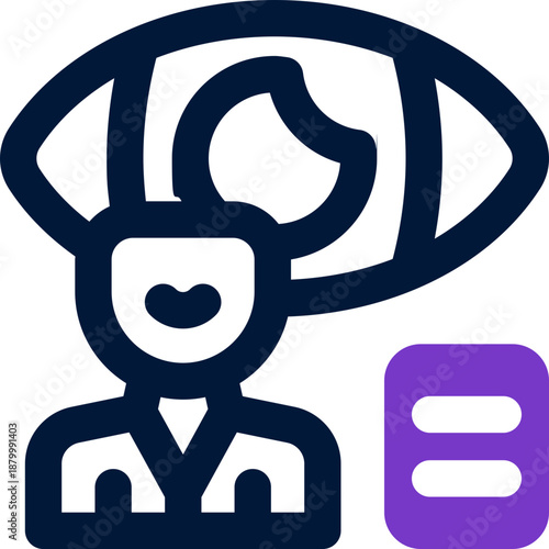 supervision duotone icon. Sleek and modern vector icon for websites, mobile apps, marketing materials, and corporate design. Fully scalable and ready to use.