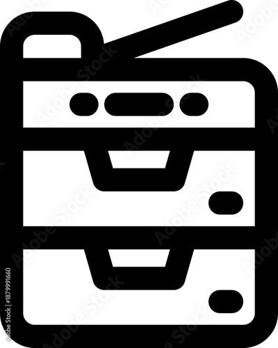 copier line icon. Clean and minimalist vector icon for websites, mobile apps, presentations, and logos. Fully scalable and customizable for any project.