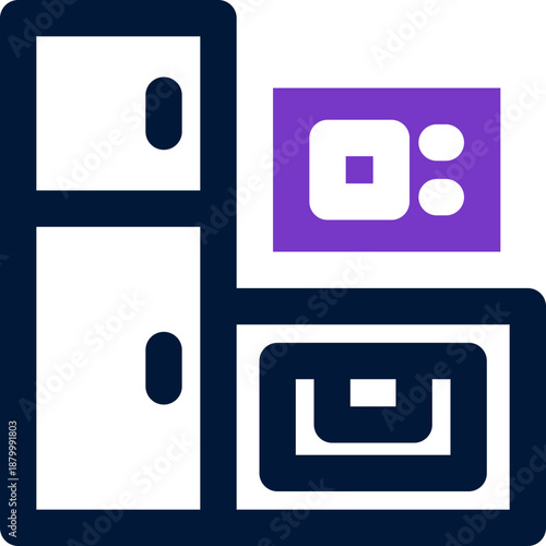 pantry duotone icon. Sleek and modern vector icon for websites, mobile apps, marketing materials, and corporate design. Fully scalable and ready to use.