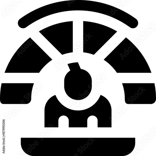 performance glyph icon. Strong and solid vector icon for websites, mobile interfaces, presentations, and visual branding. High quality and easy to edit.