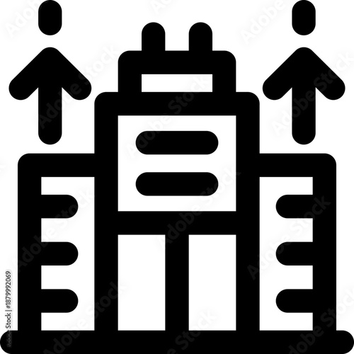 profitability line icon. Clean and minimalist vector icon for websites, mobile apps, presentations, and logos. Fully scalable and customizable for any project.