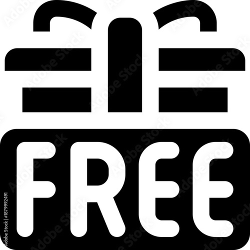 free gift line icon. Clean and minimalist vector icon for websites, mobile apps, presentations, and logos. Fully scalable and customizable for any project.