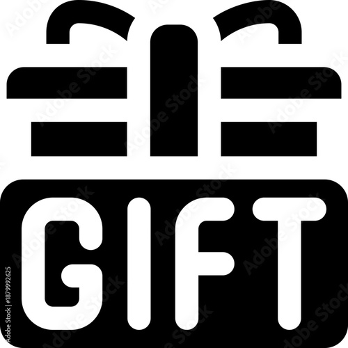 gift line icon. Clean and minimalist vector icon for websites, mobile apps, presentations, and logos. Fully scalable and customizable for any project.