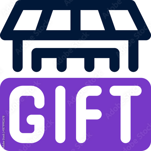 store duotone icon. Sleek and modern vector icon for websites, mobile apps, marketing materials, and corporate design. Fully scalable and ready to use.