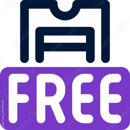 free voucher duotone icon. Sleek and modern vector icon for websites, mobile apps, marketing materials, and corporate design. Fully scalable and ready to use.