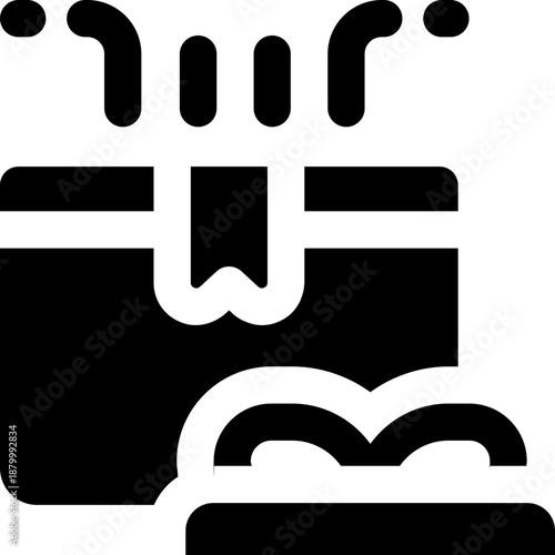 surprise glyph icon. Strong and solid vector icon for websites, mobile interfaces, presentations, and visual branding. High quality and easy to edit.