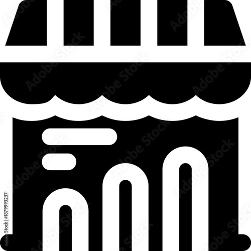 market growth glyph icon. Strong and solid vector icon for websites, mobile interfaces, presentations, and visual branding. High quality and easy to edit.