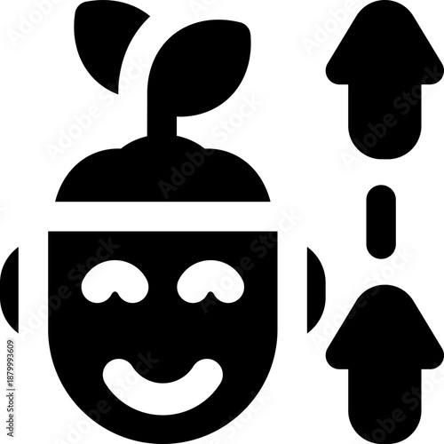 philosophy glyph icon. Strong and solid vector icon for websites, mobile interfaces, presentations, and visual branding. High quality and easy to edit.