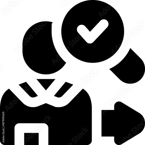 prospecting glyph icon. Strong and solid vector icon for websites, mobile interfaces, presentations, and visual branding. High quality and easy to edit.