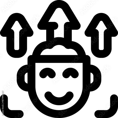 potential line icon. Clean and minimalist vector icon for websites, mobile apps, presentations, and logos. Fully scalable and customizable for any project.