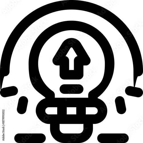 insight line icon. Clean and minimalist vector icon for websites, mobile apps, presentations, and logos. Fully scalable and customizable for any project.