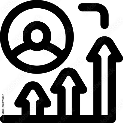 improve line icon. Clean and minimalist vector icon for websites, mobile apps, presentations, and logos. Fully scalable and customizable for any project.