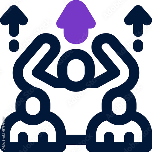 leadership duotone icon. Sleek and modern vector icon for websites, mobile apps, marketing materials, and corporate design. Fully scalable and ready to use.