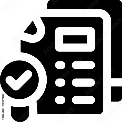 search glyph icon. Strong and solid vector icon for websites, mobile interfaces, presentations, and visual branding. High quality and easy to edit.