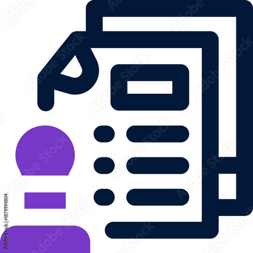 approval duotone icon. Sleek and modern vector icon for websites, mobile apps, marketing materials, and corporate design. Fully scalable and ready to use.