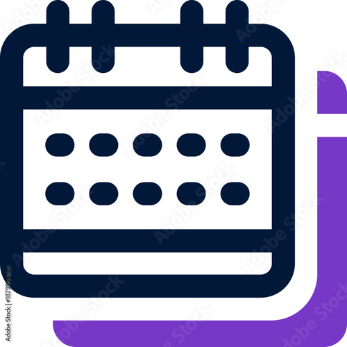 schedule duotone icon. Sleek and modern vector icon for websites, mobile apps, marketing materials, and corporate design. Fully scalable and ready to use.