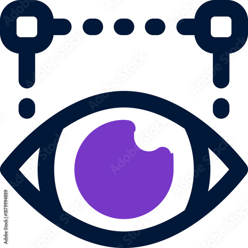 vision duotone icon. Sleek and modern vector icon for websites, mobile apps, marketing materials, and corporate design. Fully scalable and ready to use.