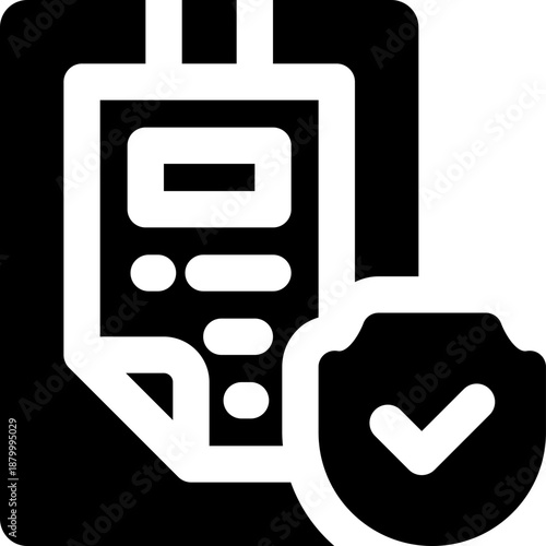 policy glyph icon. Strong and solid vector icon for websites, mobile interfaces, presentations, and visual branding. High quality and easy to edit.