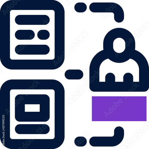 organizational duotone icon. Sleek and modern vector icon for websites, mobile apps, marketing materials, and corporate design. Fully scalable and ready to use.