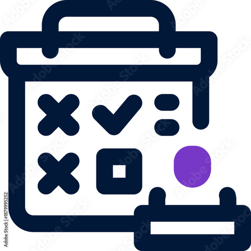 absenteeism duotone icon. Sleek and modern vector icon for websites, mobile apps, marketing materials, and corporate design. Fully scalable and ready to use.