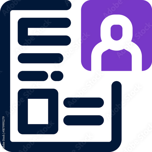 profile duotone icon. Sleek and modern vector icon for websites, mobile apps, marketing materials, and corporate design. Fully scalable and ready to use.