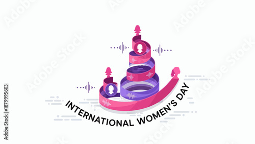 International Womens Day Celebration Cake Design.