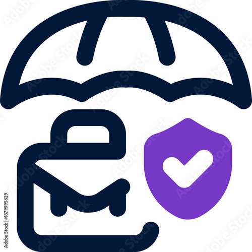 indemnity duotone icon. Sleek and modern vector icon for websites, mobile apps, marketing materials, and corporate design. Fully scalable and ready to use.